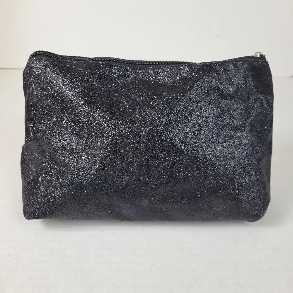 Hello Gorgeous Black‎ Sparkle Cosmetic Makeup Bag